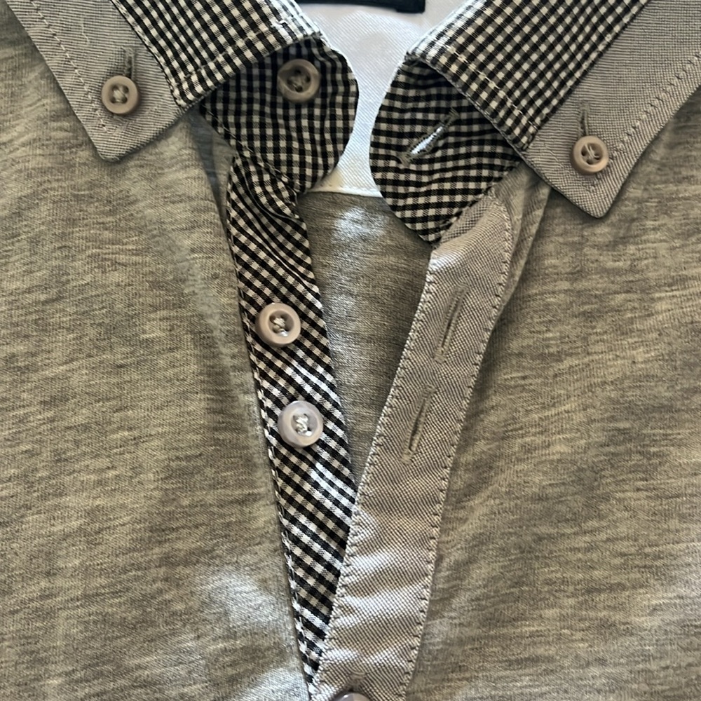 Camicie al Ponte di Rialto - Italian men’s grey polo tee tshirt  xxl xl L preppy
